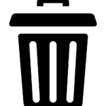 Rubbish bin with lid